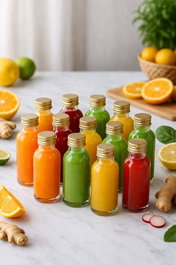 Hermia Juego de 12 Botellas de Vidrio con Detalles Dorados de 50 ml